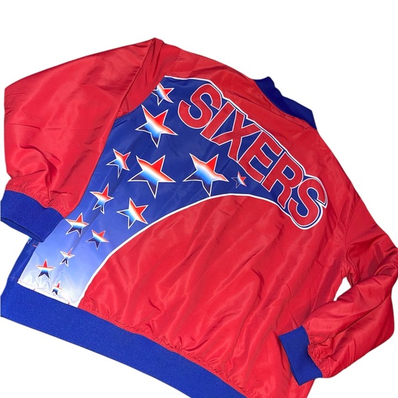 Mitchell & Ness 76ers throwback warm up jacket 🔥 - Picture 2 of 2